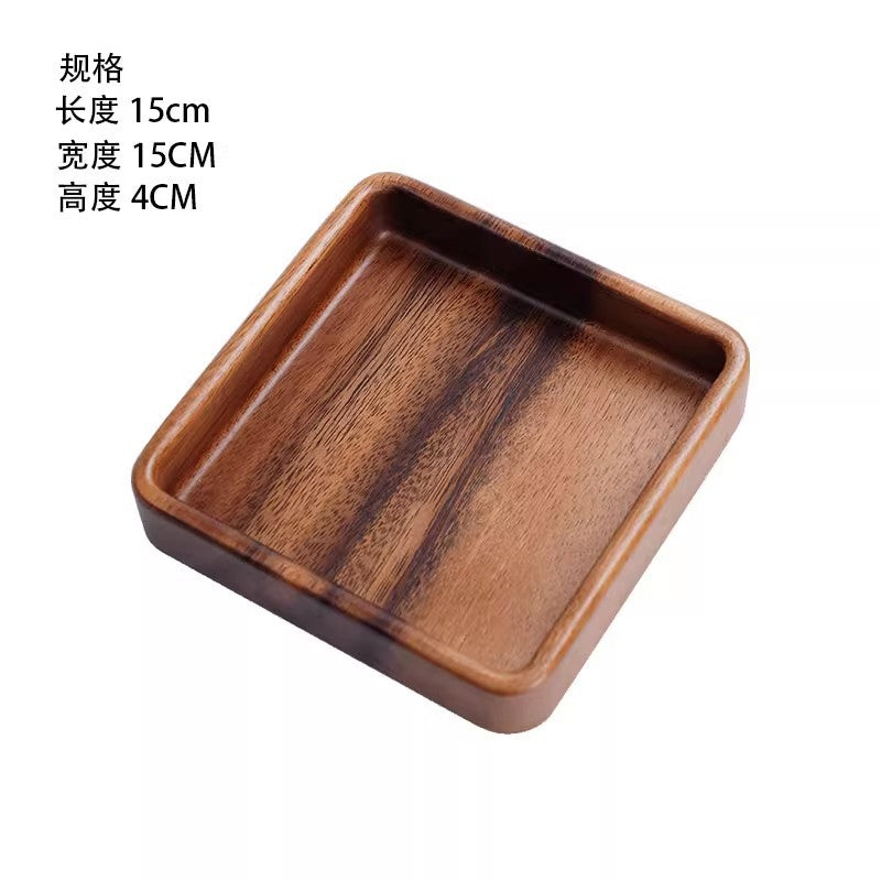 A walnut solid wood tray snack tray