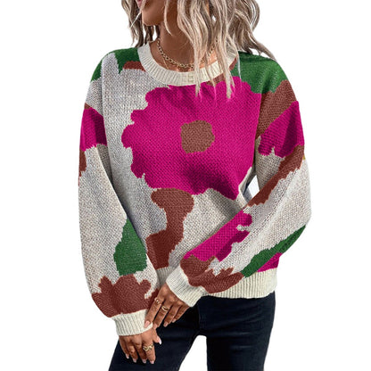 A Women's Long Sleeve Knitted Sweater