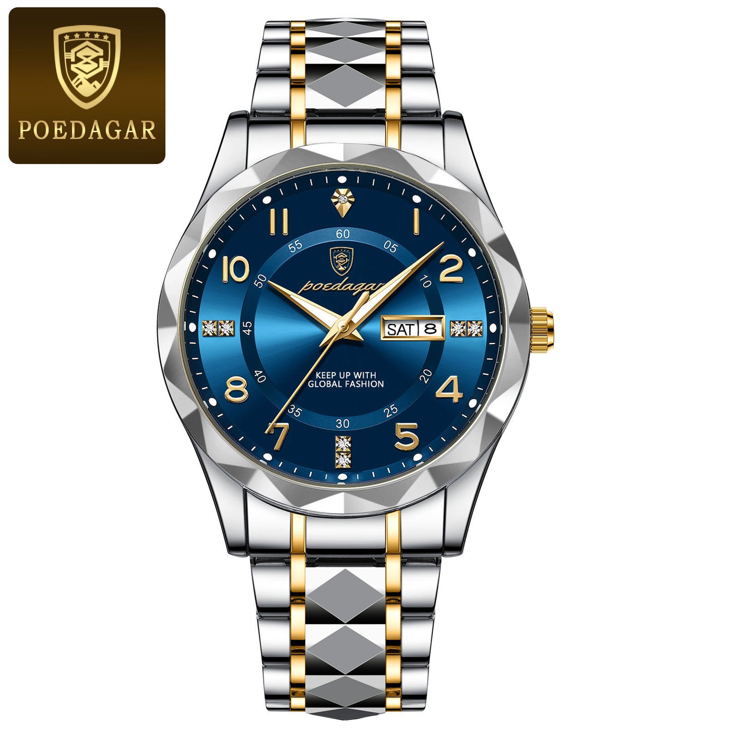 A new men's watch luxury waterproof luminous quartz watch