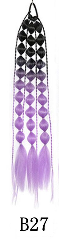 A [Children's New Products] Girls twist ponytail lantern bubbles, stage drama New Chinese ponytail Internet celebrity braids - Mixbatch