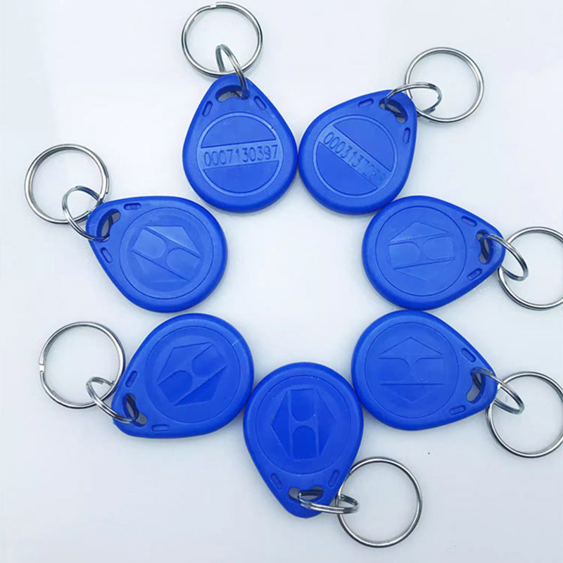100 pieces No. 2 ID access control card 5200 keychain blue printed community copy IC elevator card attendance induction copy buckle