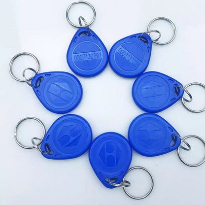 100 pieces No. 2 ID access control card 5200 keychain blue printed community copy IC elevator card attendance induction copy buckle