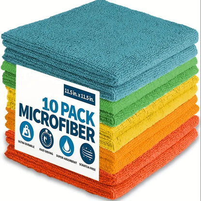 A Absorbent microfiber rag Kitchen dishcloth Home cleaning scouring cloth Car cleaning rag