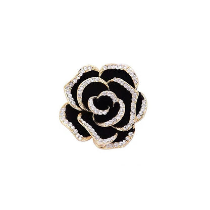 A Camellia brooch, high-end retro small fragrant brooch, cute silk scarf buckle, pin, high-end clothing batch women - Mixbatch