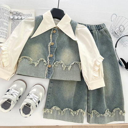 A three-piece girl set