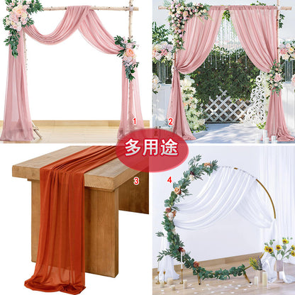 A outdoor curtain decoration