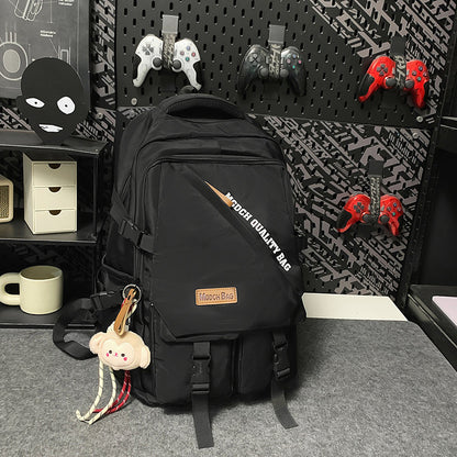 A Korean version ins new high-value trendy and cool contrasting backpack, couple light travel travel large-capacity backpack