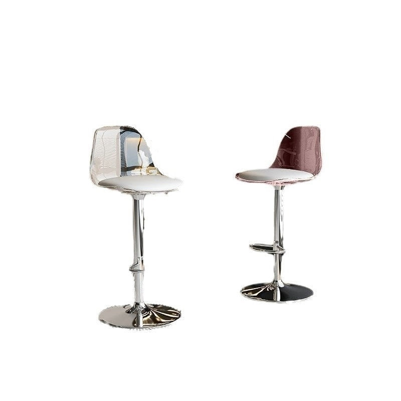 Bar chair Light luxury acrylic transparent bar chair Lifting and rotating home high stool Company front desk bar chair