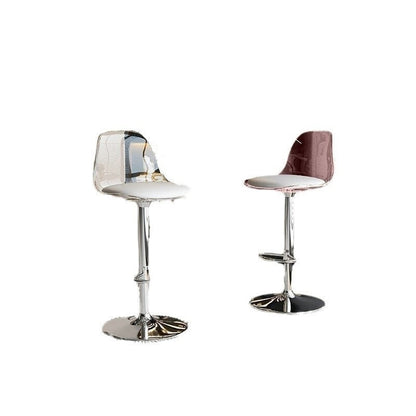 Bar chair Light luxury acrylic transparent bar chair Lifting and rotating home high stool Company front desk bar chair