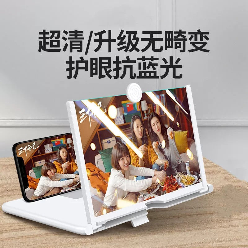 A mobile phone desktop screen amplifier