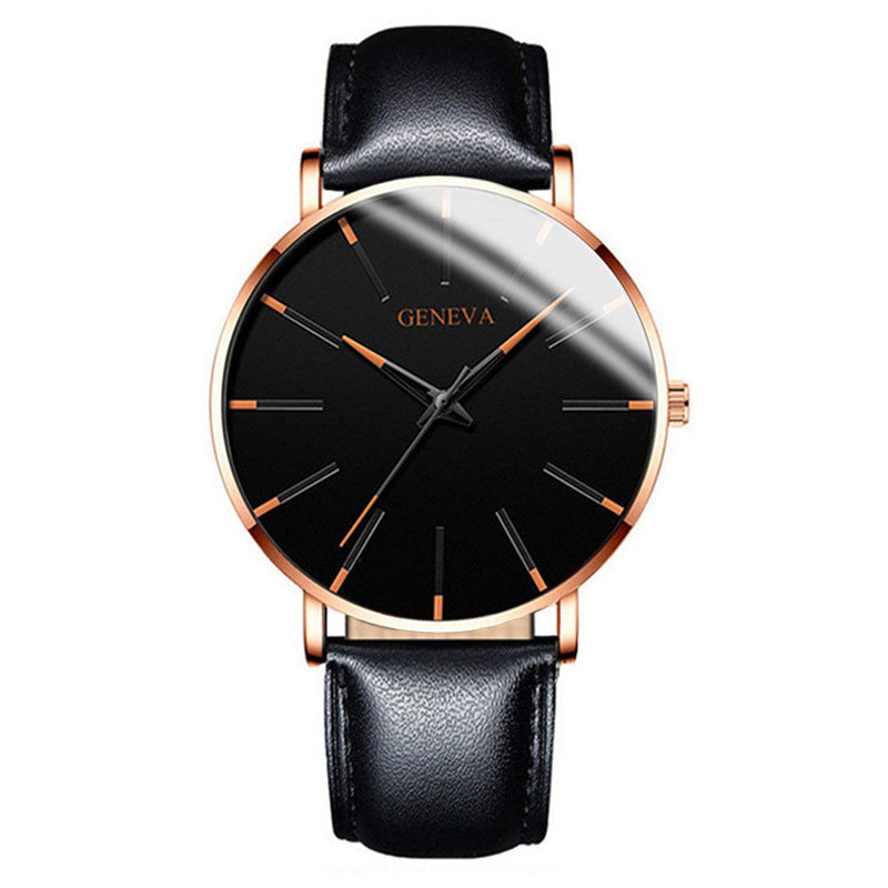 A Geneva Fashion Mesh Strap Watch Men's Watch Colorful Scale Men's Watch Business Quartz Watch Wholesale - Mixbatch