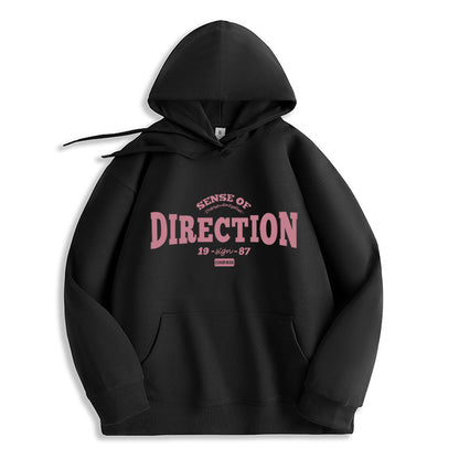 A hooded sweater