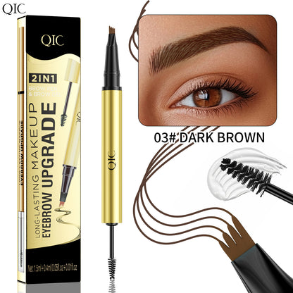 A liquid eyebrow pencil eyebrow glue 2in1 waterproof and sweat-proof
