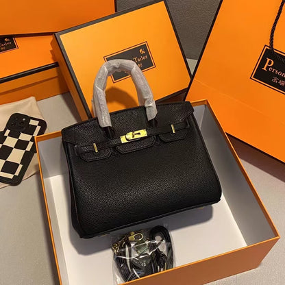 A high-end textured women's bag handbag 30CM soft leather European and American fashion TOGO platinum bag exquisite and versatile