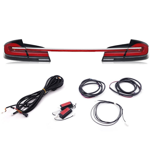 A Applicable BMW 5 Series rear tail lights with LED through-type driving lights