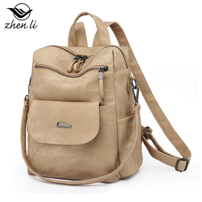 A bag large capacity cross-border women's backpack, backpack women's bags, retro backpack women's bags