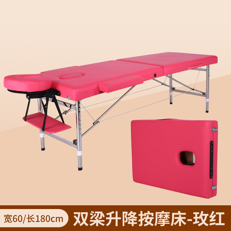 A  Adjustable massage table folding portable