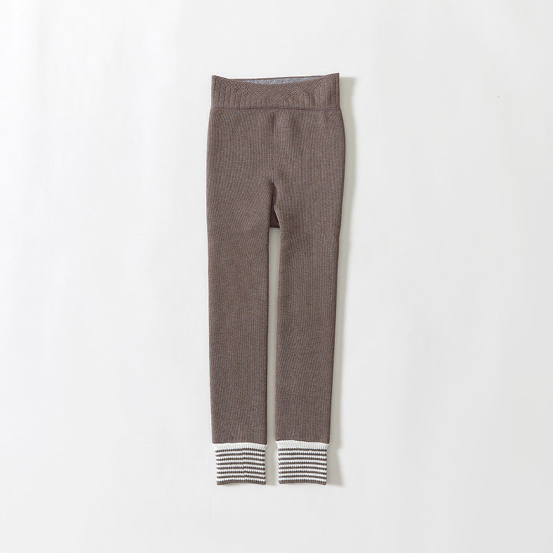 A children's winter fleece leggings