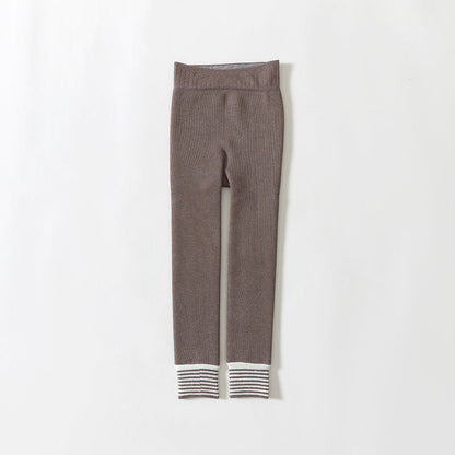 A children's winter fleece leggings