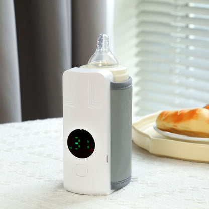 A Portable rechargeable thermostatic milk heater