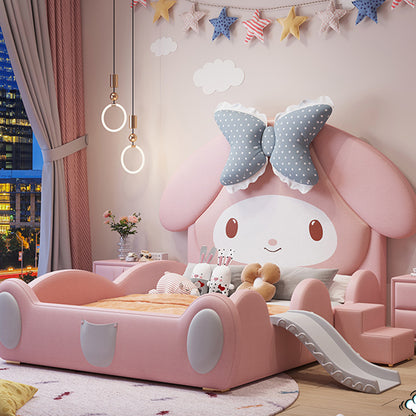 P cartoon bed girl child bed girl with guardrail 2_1 single bed princess room princess style home