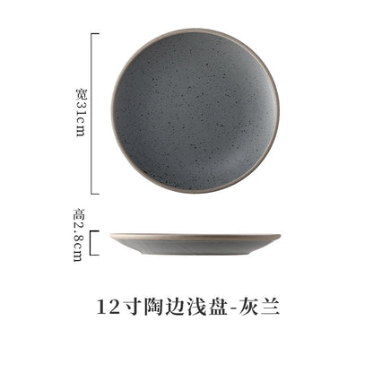 A Western food plate ceramic tableware