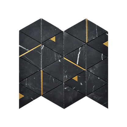 A metal stone mosaic wall tile