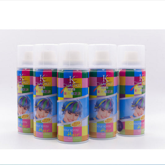 A Disposable Hair Dyeing Spray Kenno Color Spray Temporary Cover White Hair Hairdressing Treasure Color Dry Glue Supply - Mixbatch