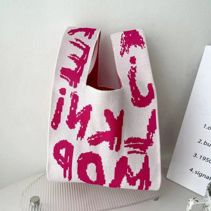 A small bag knit bag handbag