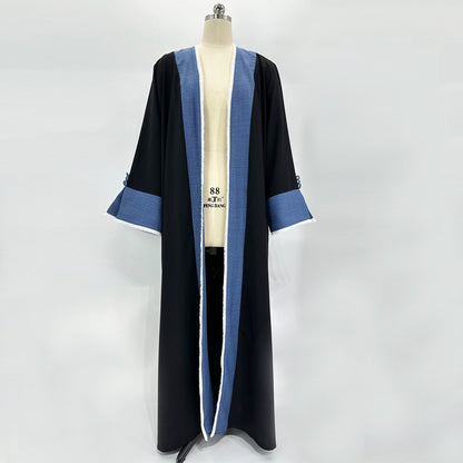 Women's Cardigan, Robe, Elegant, Contrasting, Tassel, Long Skirt, Middle East, Muslim, Dubai, Arabia, Spot Cross Border Clothing - Mixbatch