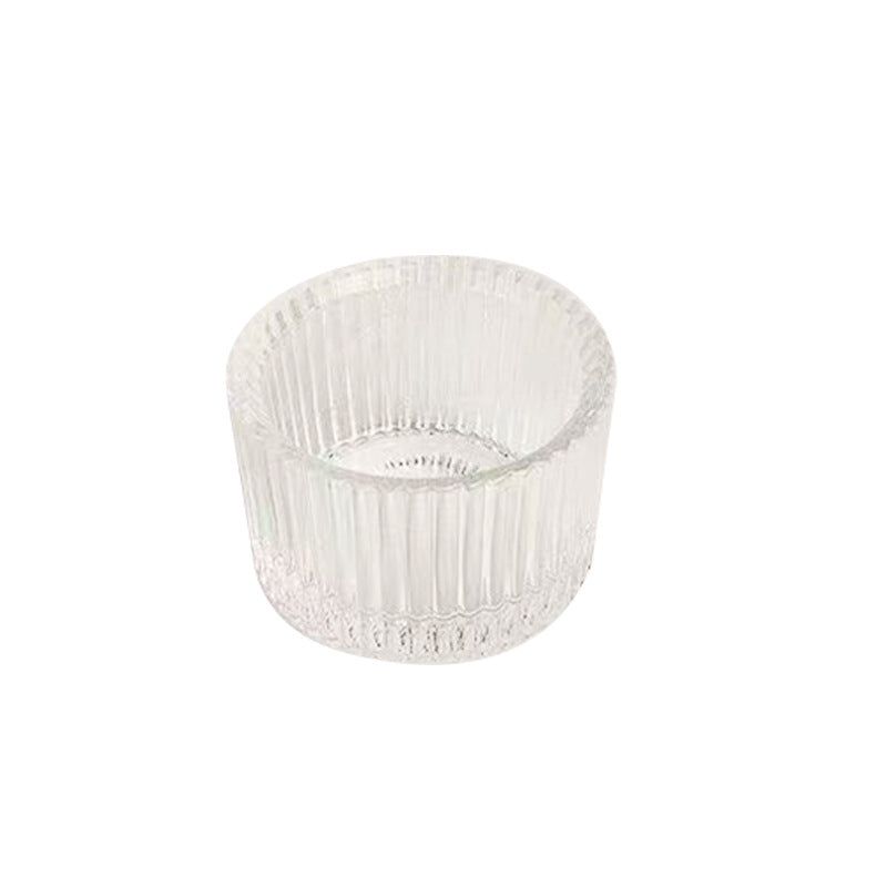 A Transparent glass candle cup Hot-selling candle holder cup Popular candle cup Empty glass aromatherapy cup