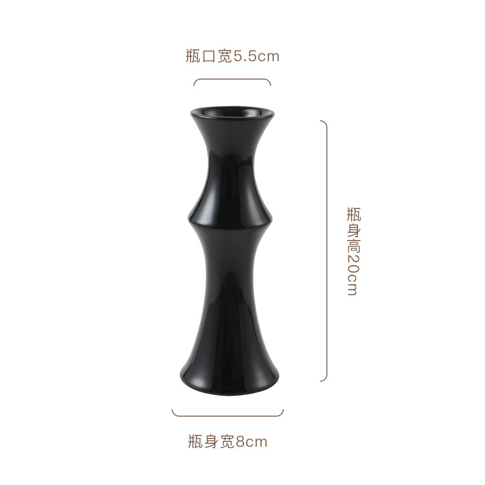 A new retro ceramic vase, high-end ornament ins wind New Year's red medieval high-value hydroponic vase