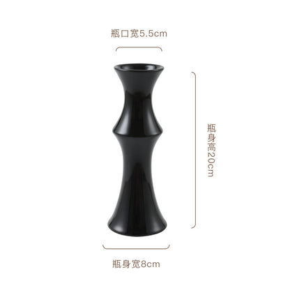 A new retro ceramic vase, high-end ornament ins wind New Year's red medieval high-value hydroponic vase
