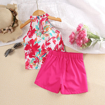 A European and American girls' suits cross-border popular children's clothing