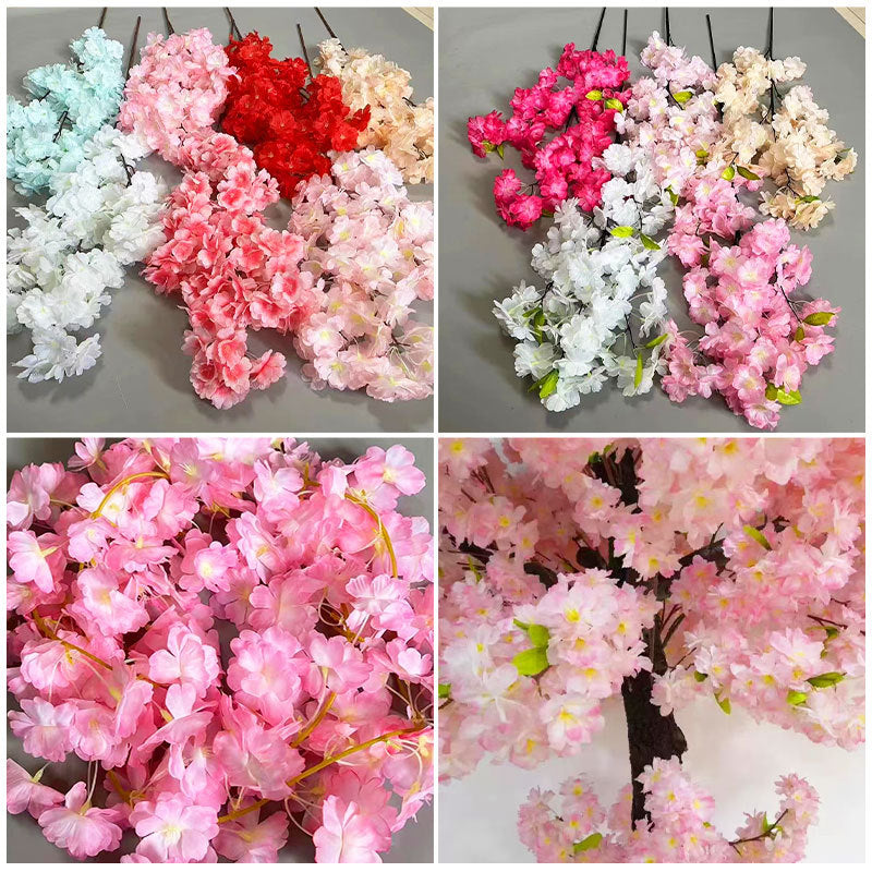 A simulated cherry blossom branch cherry blossom tree plastic wedding decoration peach blossom pear blossom indoor living room ceiling simulated flower fake flower