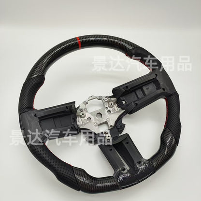 A Mustang carbon fiber steering wheel 11 to 14 models