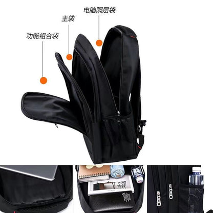 A  School High School Student School Bag Reinforced Durable Outdoor Travel Computer Backpack
