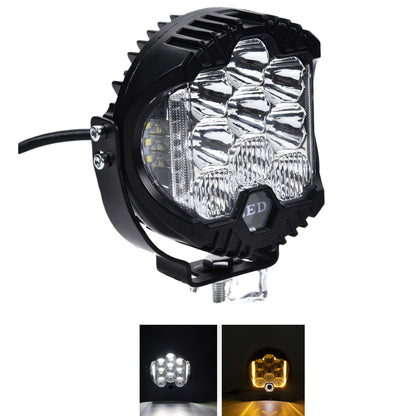 مصباح LED للسيارة 5/7/9 بوصة 90 واط، مصباح عمل مضيء ثلاثي الجوانب، خزان 300، مصباح خارجي معدل لمركبات الطرق الوعرة