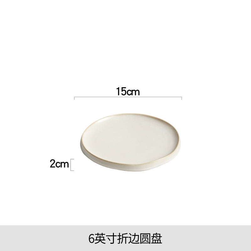 طبق ستيك، طبق غربي، طبق خزفي 