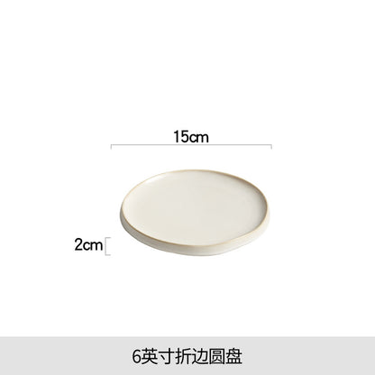 طبق ستيك، طبق غربي، طبق خزفي 