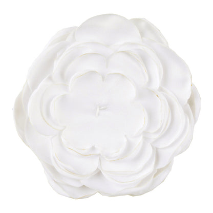 A handmade matte satin hand sewn 9 layers baked edge flower DIY hair accessories burned edge head flower accessories - Mixbatch