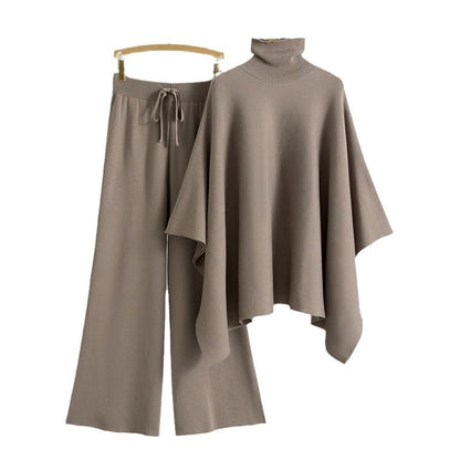 A knitted sweater set