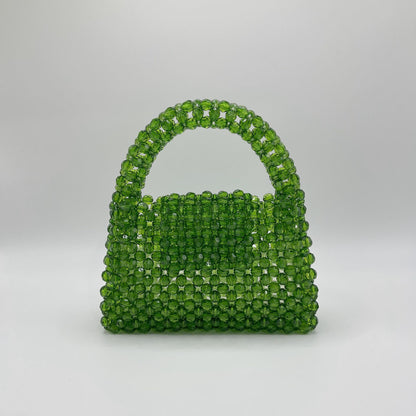 A niche design bag women's summer high-value girlfriends with the same multi-color cut beaded bag handmade DIY handbag