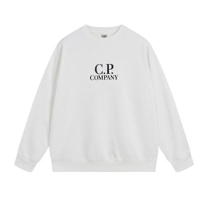 A crew neck sweater