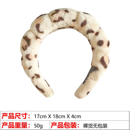 A high cranial top hair accessories women wash face bath clouds sponge headband makeup remover hair band headband