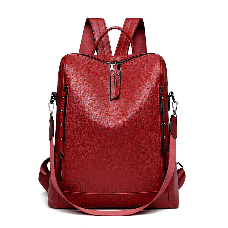 A new fashionable versatile student schoolbag large capacity outdoor backpack outdoor travel bag