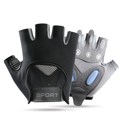 A Fitness half-finger gloves Women's equipment training Non-slip and wear-resistant Outdoor breathable men's spinning bicycle riding Cross-border A36J