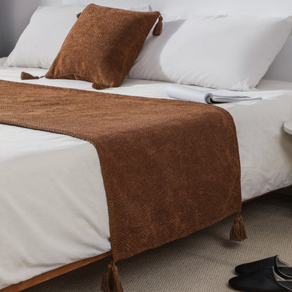 A bed flag cover blanket pillow