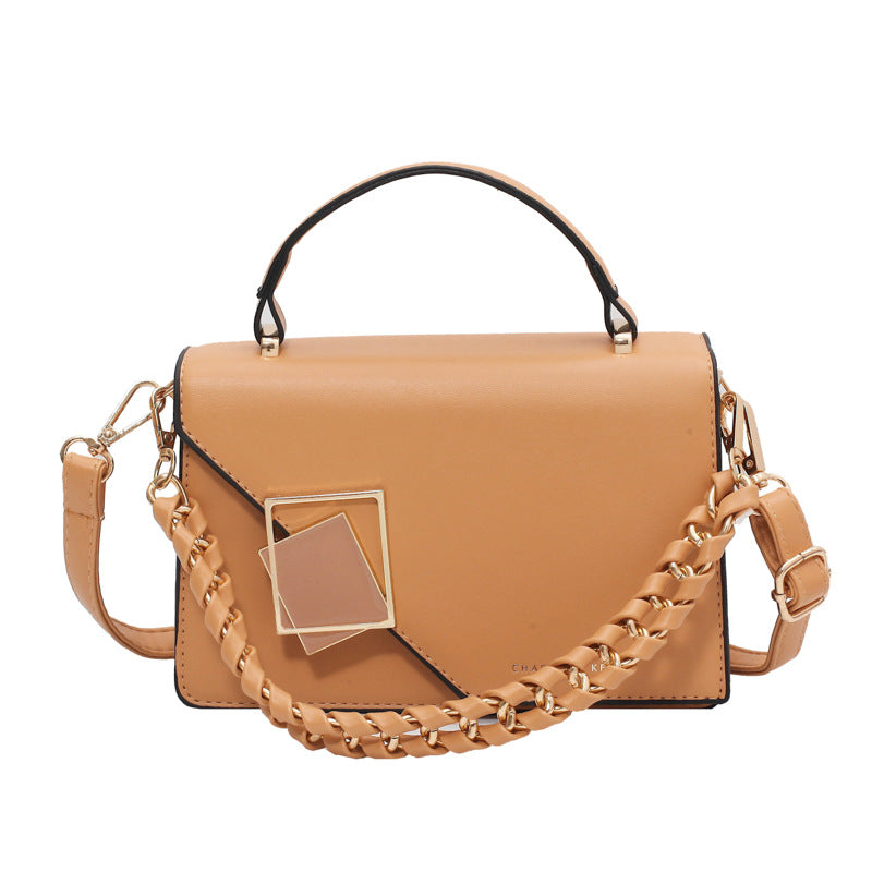 A foreign trade bag women's cross-border new fashion versatile chain Bags shoulder oblique span bag Internet celebrity portable small square bag