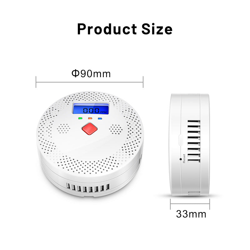 A Graffiti Smart WiFi Carbon Monoxide Gas Detector CO Detector Home Security Gas Leak Alarm